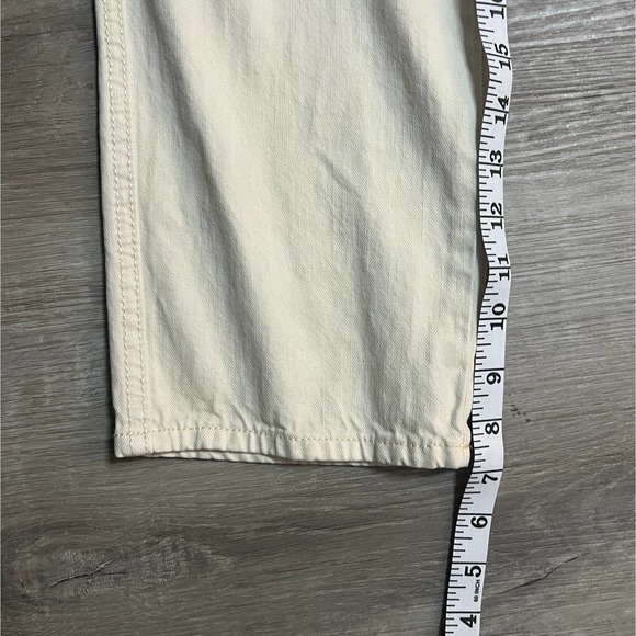 Old Navy Maternity Overalls Straight Leg Solid Cream Size 8R - Picture 11 of 12